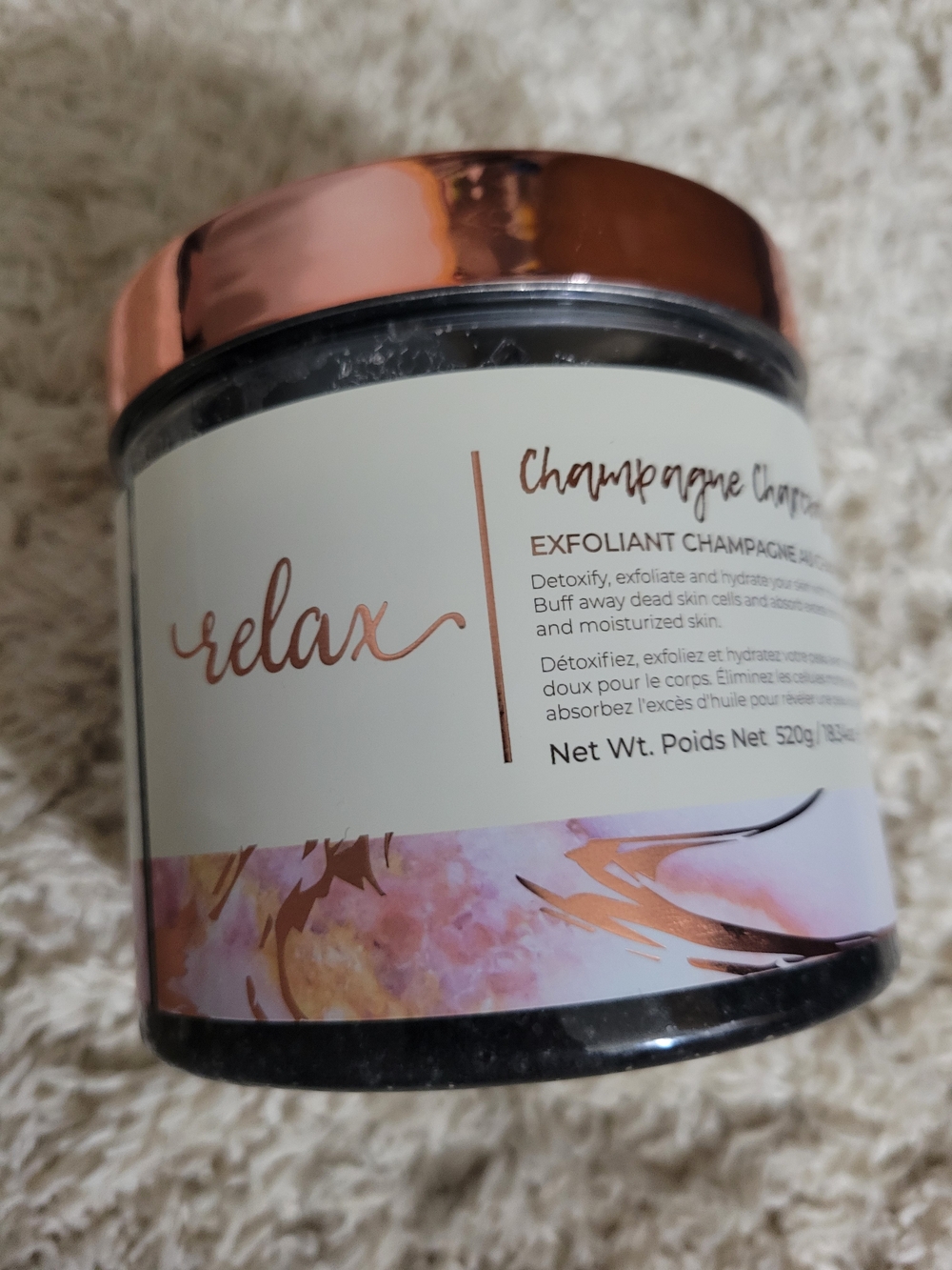 Manna Kadar Rose Gold Champagne Body Exfoliant Scrub